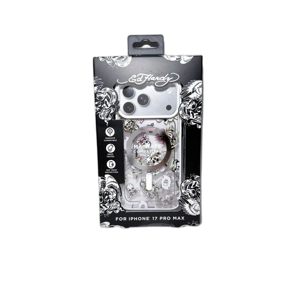 Ed Hardy Phone Case For iphone 17 Pro Max Magsafe-360 Edge Protection New In Box